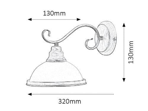 RabaLux Aplica Elisett 2751 Bronz