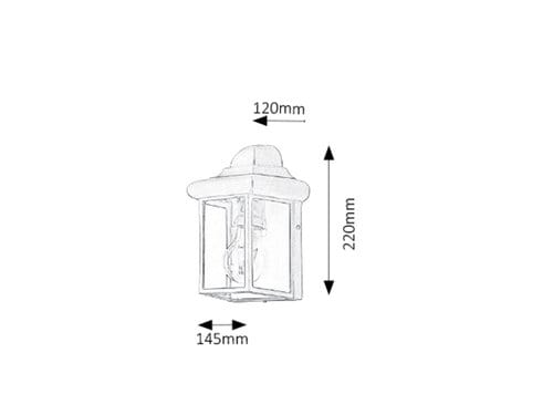 Aplica exterior Norvich 8753 Alb Antichizathizat / Transparent (2)