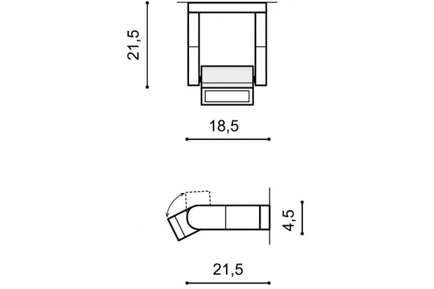 Azzarddo Aplica Frame Gri deschis, AZ2133