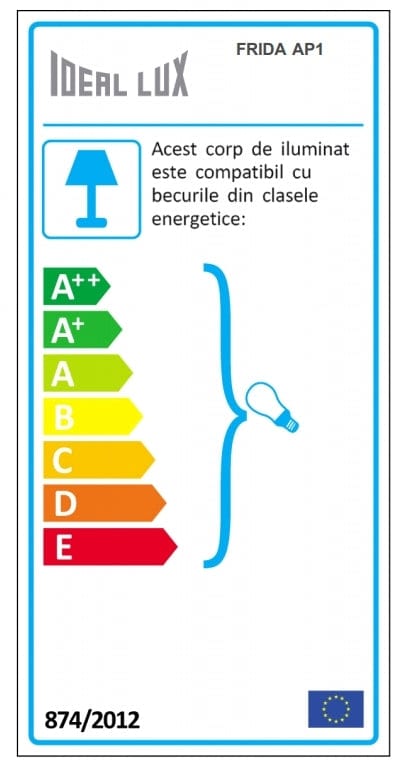 IdealLux Aplica Frida AP1 Copper