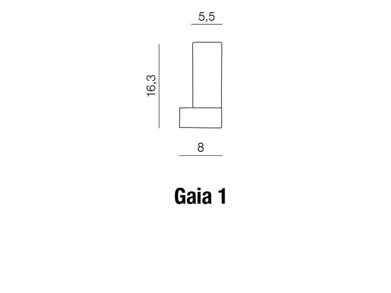 Azzarddo Aplica Gaia 1 Alb / Crom, AZ1604