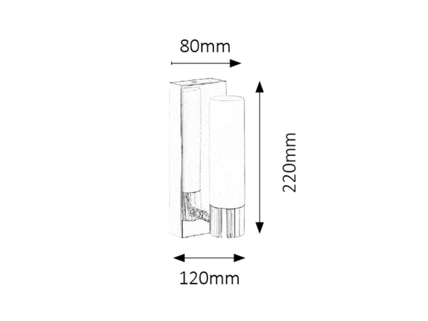 Aplica Jim 5749 Crom / Alb (3)