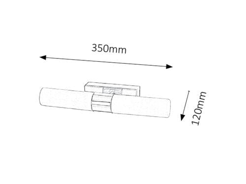 Aplica Jim 5750 Crom / Alb (2)