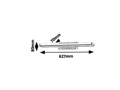 Aplica John 6129 Crom / Alb (2)