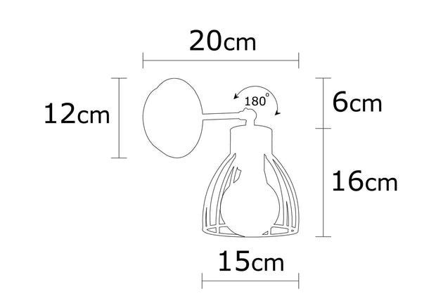 Aplica Kemah N-1238 Negru (4)