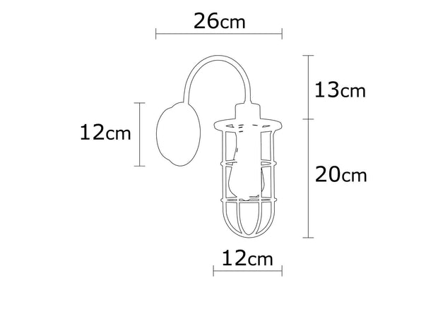 Aplica Kimil N-1079 Negru / Auriu (3)