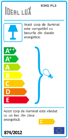 IdealLux Aplica King PL3