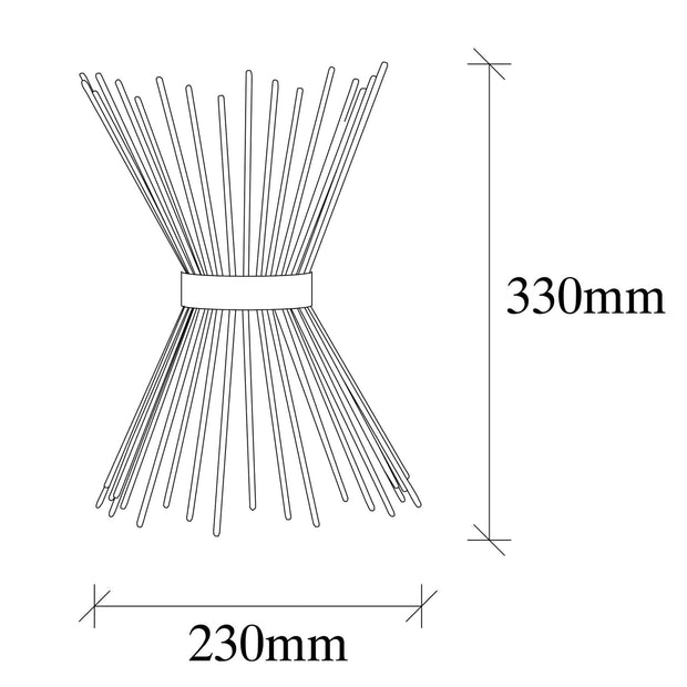 Aplica Kirpi 3091 Negru (9)