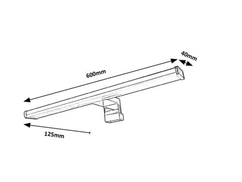 Aplica Levon 2115 Crom / Alb (2)