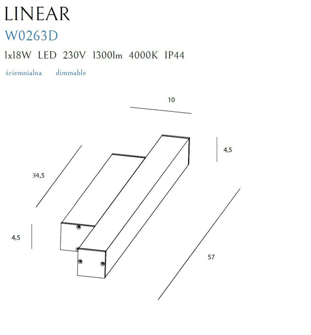 Aplica Linear W0263 Alb (1)