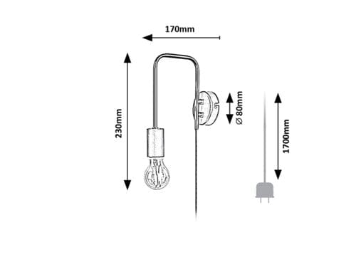 Aplica Manzur 71022 Negru (4)