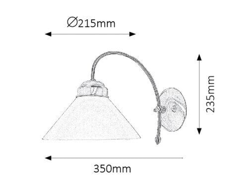 Aplica Marian 2701 Bronz / Alb (1)