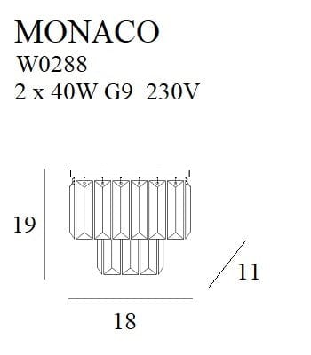 Maxlight Aplica Monaco W0288 Auriu