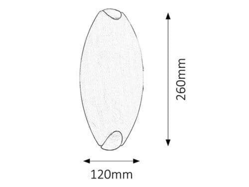 Aplica Opale 5726 Crom / Alb (1)