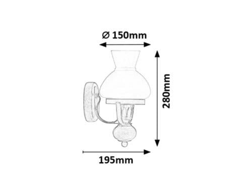 Aplica Petronel 7077 Negru Mat / Alb (1)