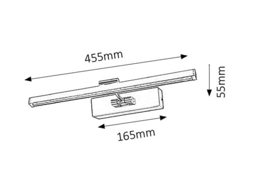 RabaLux Aplica Picture guard 3650 Crom