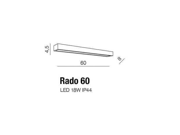 Azzarddo Aplica Rado 60 Crom, AZ2079