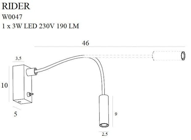 Aplica Rider W0047 Alb (3)