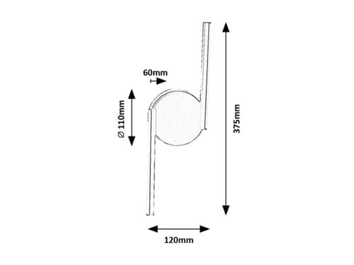 Aplica Sabira 71122 Negru / Alb (4)