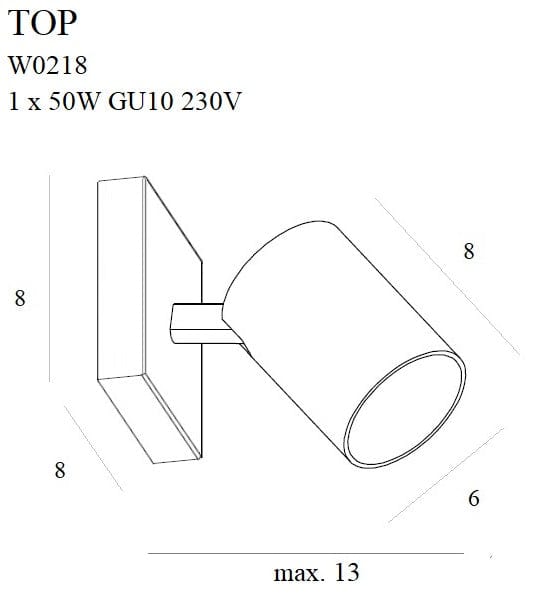 Aplica Top W0218 Alb (1)