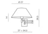 Azzarddo Aplica Trapezio Alb, AZ1542