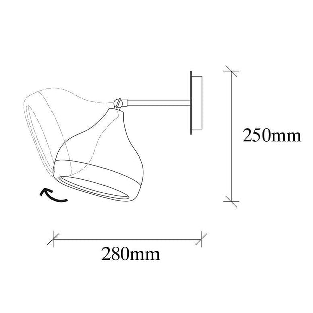 Aplica Yildo 6901 Negru / Cupru (5)