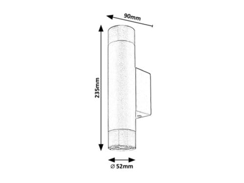 Aplica Zircon 5073 Negru Mat / Argintiu (1)