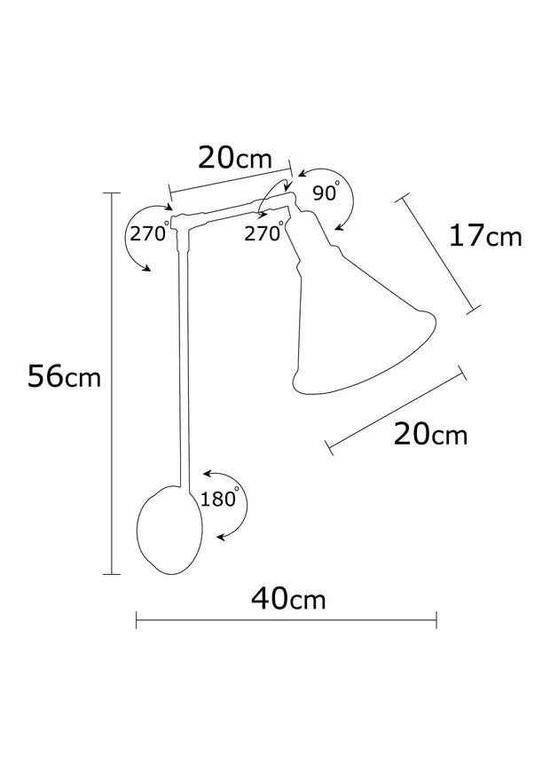 Aplica Berceste N-682 Negru (4)