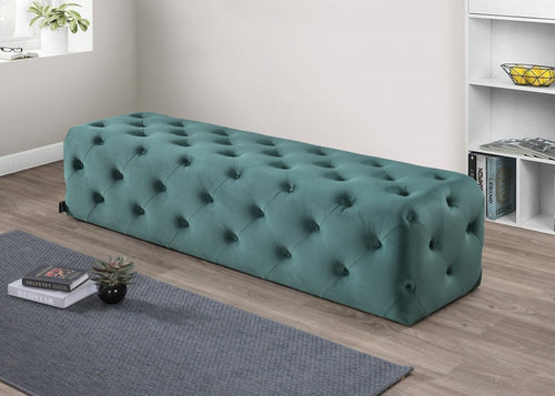 Maesta Banca tapitata cu stofa Casia L Velvet Verde, l182,5xA49xH41,5 cm