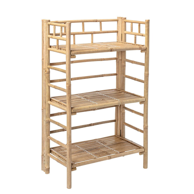 Bloomingville Biblioteca din bambus, pentru copii, Zep Natural, l66xA37xH105 cm