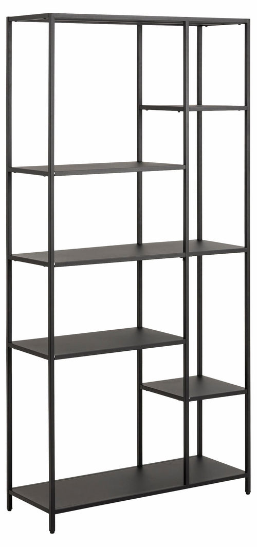 Actona Biblioteca din metal Newcastle Negru, l79,5xA30xH165 cm