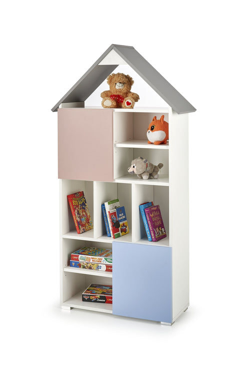 Biblioteca din pal pentru copii, Fati XL Multicolor, l81xA30xH161 cm