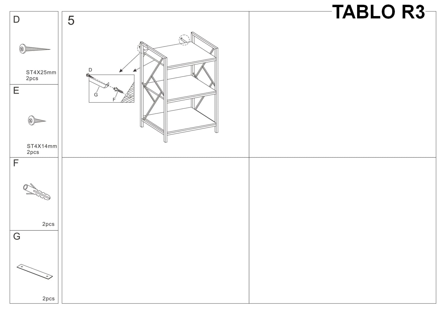 Biblioteca din pal si metal, Tablino R3 Stejar / Maro Inchis, l60xA40xH99 cm (4)