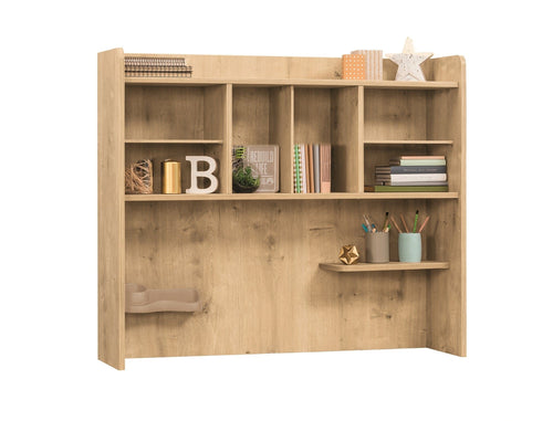 Biblioteca suspendata din pal, pentru tineret, Mocha Natur, l107xA28xH92 cm - SomProduct Romania