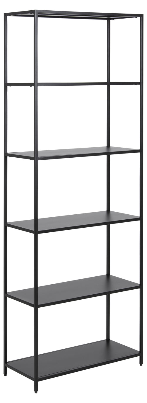 Biblioteca din metal Newcastle Big Negru, l69,5xA30xH185 cm