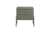 Noptiera din MDF si metal, cu 2 sertare, Sonatia 45-2SZ Verde Olive / Negru, l49xA45xH55 cm (4)