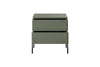 Noptiera din MDF si metal, cu 2 sertare, Sonatia 45-2SZ Verde Olive / Negru, l49xA45xH55 cm (5)