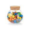 Borcan pentru depozitare cu capac din pluta, Glass Ball Small, 500 ml, Ø10,3xH10,3 cm (2)