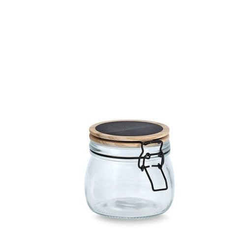Zeller Borcan pentru depozitare cu capac, inchidere ermetica, Clip Closure Glass Small, 500 ml, Ø 11xH10,2 cm
