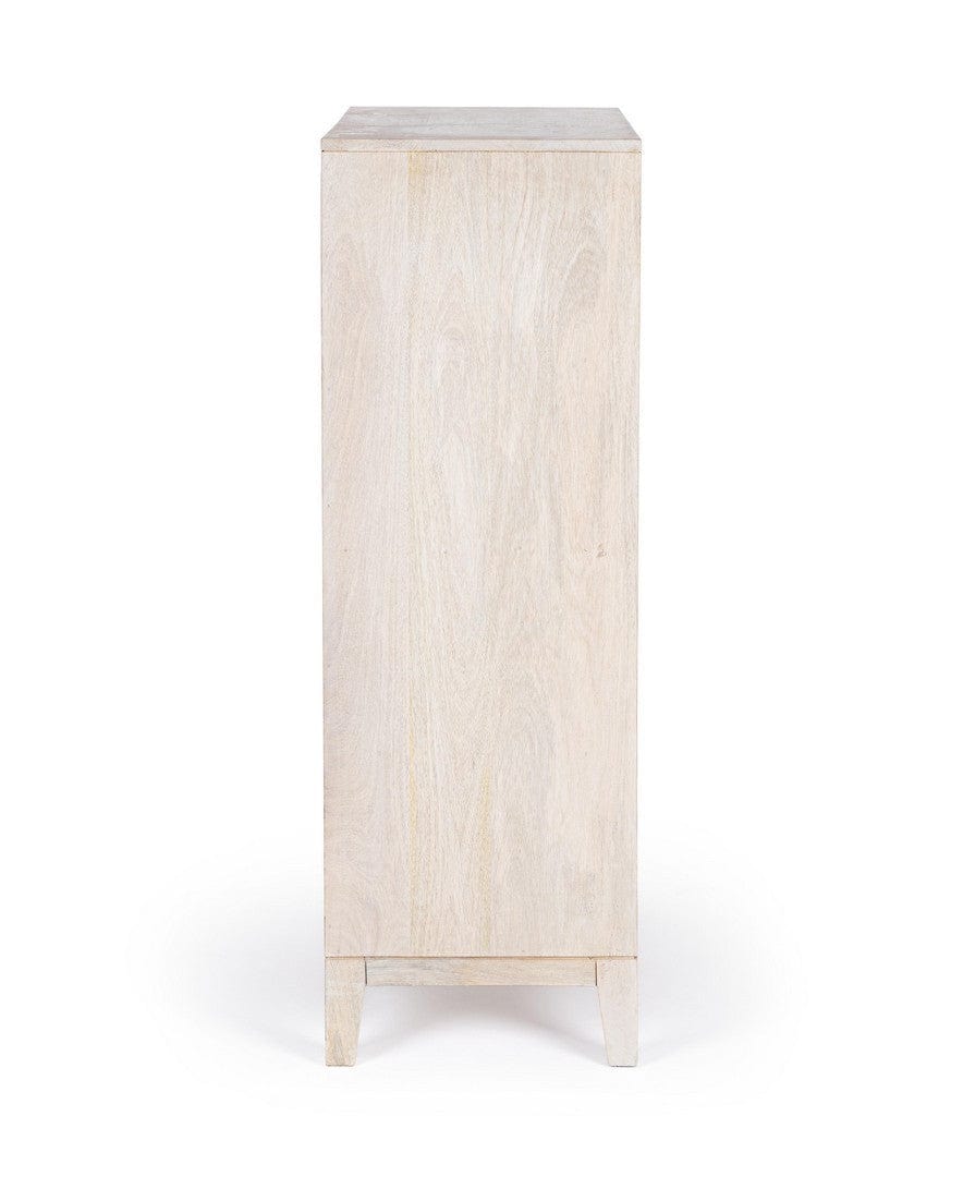 Bizzotto Cabinet din lemn de mango, cu 4 usi, Archita High Natural, l85xA42xH123 cm