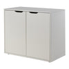 Cabinet din MDF cu 2 usi, pentru copii Pino Alb, l85,5xA43,3xH71,8 cm