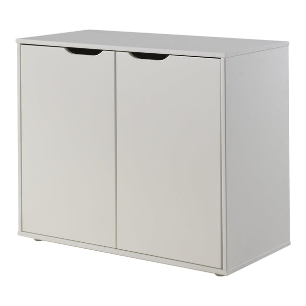 Cabinet din MDF cu 2 usi, pentru copii Pino Alb, l85,5xA43,3xH71,8 cm