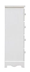 Cabinet din MDF, cu 4 sertare Blanc Medium Alb, l31,5xA26xH80 cm (2)