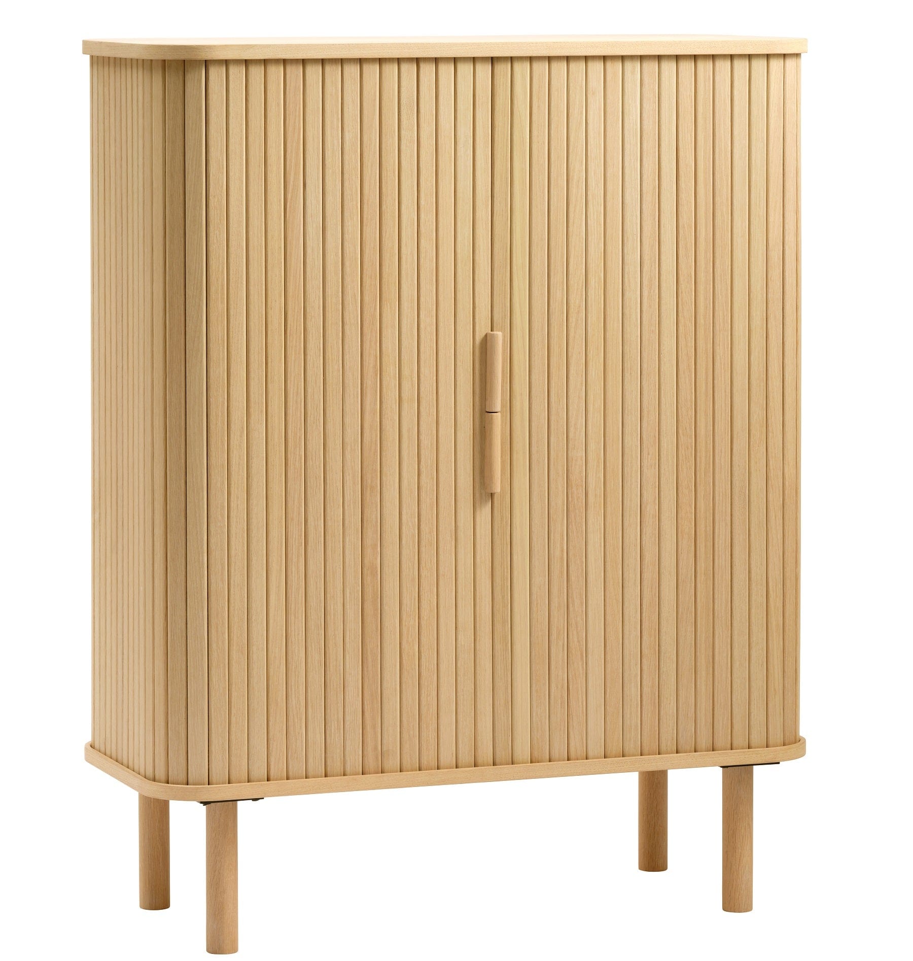 Unique Furniture A/S Cabinet din MDF si furnir, cu 2 usi, Cavo Stejar, l90xA40xH113 cm