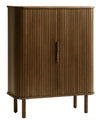 Unique Furniture A/S Cabinet din MDF si furnir, cu 2 usi, Cavo Stejar Smoked, l90xA40xH113 cm