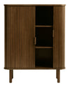 Unique Furniture A/S Cabinet din MDF si furnir, cu 2 usi, Cavo Stejar Smoked, l90xA40xH113 cm