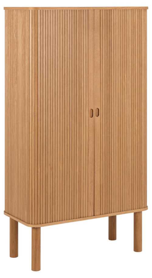 Actona Cabinet din MDF si lemn, cu 2 usi, Langley Stejar, l80xA40xH145 cm