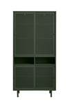 Unique Furniture A/S Cabinet din metal, cu 4 usi, Veep Verde Olive, l90xA40xH180 cm