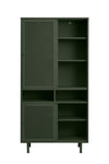 Unique Furniture A/S Cabinet din metal, cu 4 usi, Veep Verde Olive, l90xA40xH180 cm