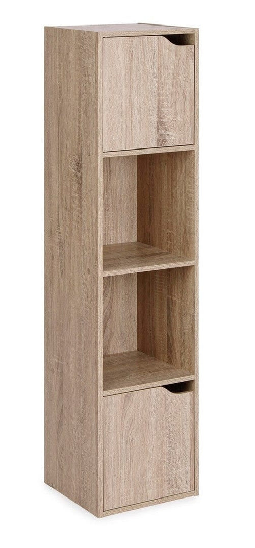 Bizzotto Cabinet din pal, cu 2 usi, Maelle I Stejar Sonoma, l30xA29xH120 cm